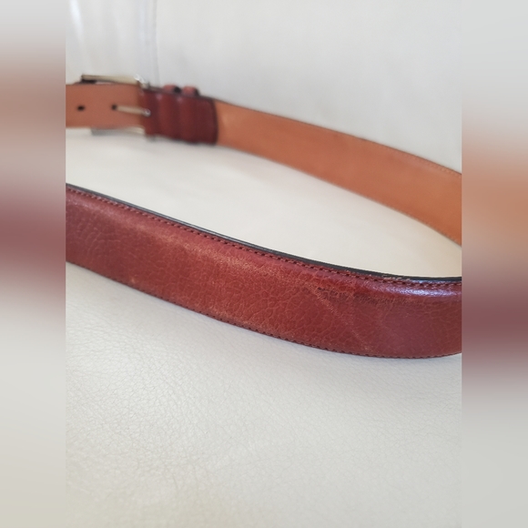 Brown Genuine Leather Men's Belt 46" - Picture 5 of 8
